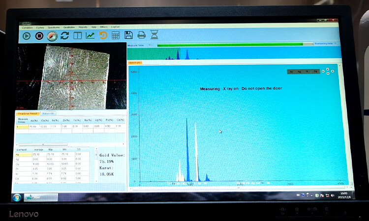 XRF precious metal analyzer